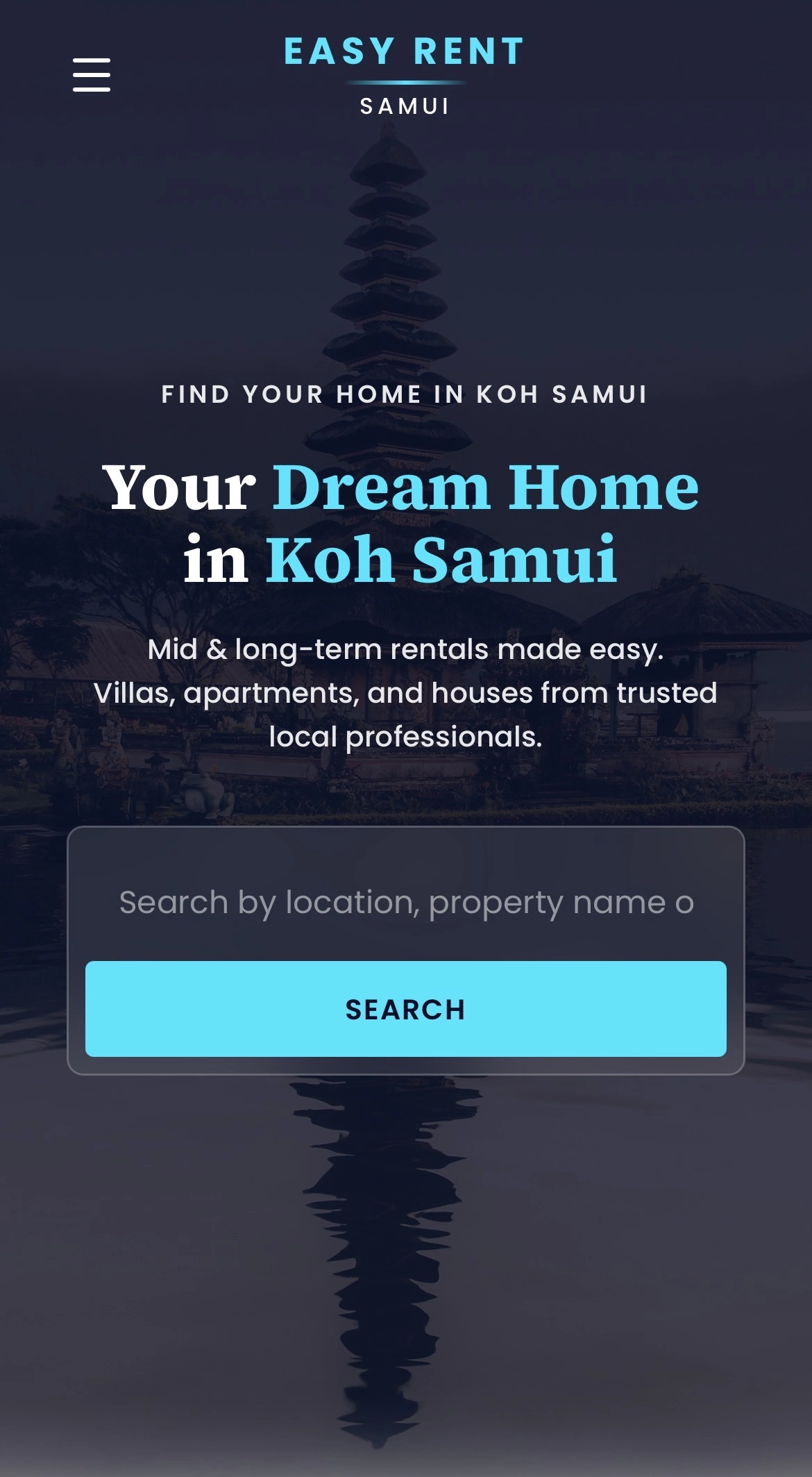 Mobile website designed by Saftal Design — smartphone preview